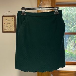 ❗️NWT❗️ Skies are Blue Forest Green Scalloped Skirt